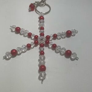 Snowflake Keychain For Handbags Or Backpacks